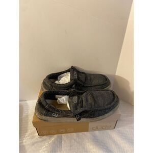 Hey‎ Dudes Wally Sox Mens 10 titanium discoloration peeling used shoes
